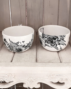 Bowl chico de ceramica con motivo botanico - tienda online