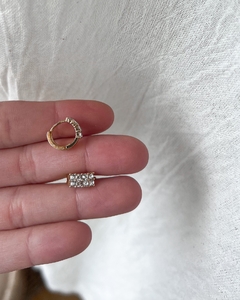 argollas gold cubics - comprar online