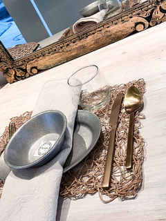 Plato de sitio de fibra tejido - comprar online