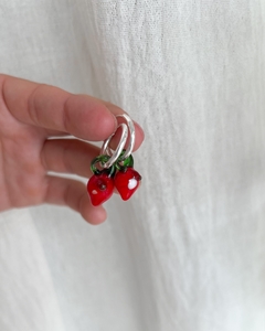Argollitas con frutillas