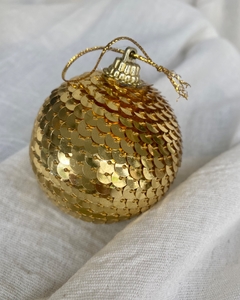 Esfera lentejuelas oro