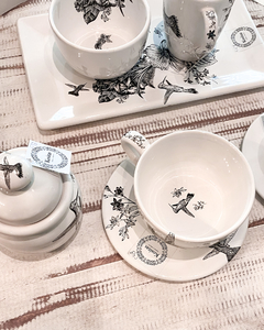 Azucarera de ceramica con motivo botanico en internet
