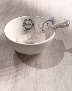 Bowl de porcelana blanca