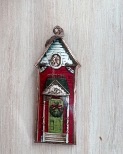 Adorno casa de metal