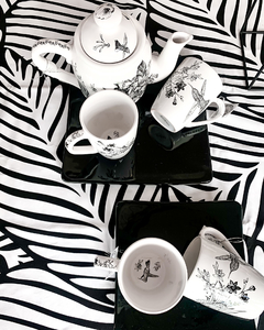 Jarro de ceramica motivo botanico - tienda online