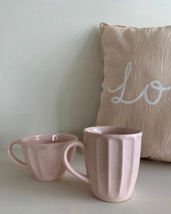 Tazon de ceramica color rosa pastel en internet