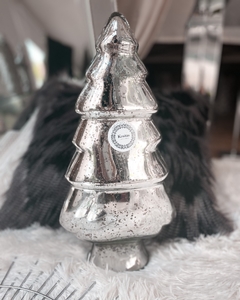 Arbol de vidrio plata