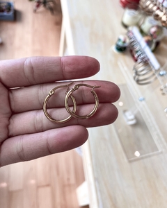 Aros de acero dorado - comprar online