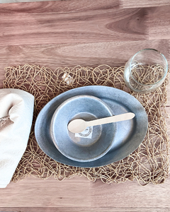 Plato de sitio de fibra tejido - Kositas