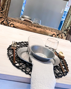Plato de sitio de fibra tejido - comprar online