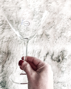 Copa de cristal para martini