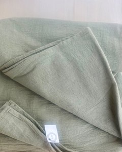 Manta de tusor color verde seco - comprar online