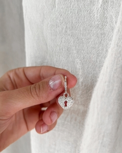 Argolla corazón con llave