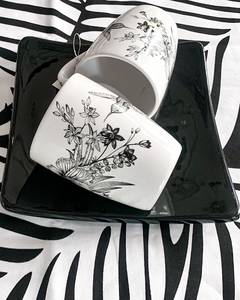 Jarro de ceramica motivo botanico - Kositas