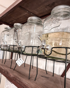 Dispenser de vidrio con base de metal - comprar online