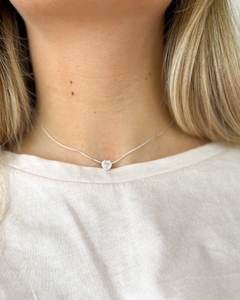 Cadena cubic corazon