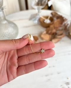 Argollita cadena & estrella