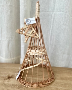 Cono de mimbre mini