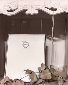 Marco de metal plateado 20*25
