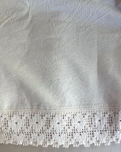 Mantel con puntilla de algodon de 250cm - buy online