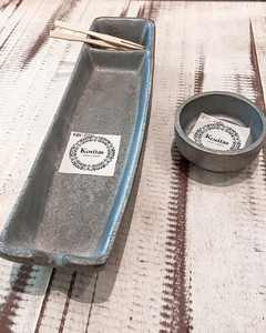 Fuente de peltrina para sushi o picadas