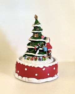 Caja musical giratoria árbol