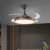 Ventilador De Techo Con Luz LED Y Aspas Retráctiles Acabado Imitación Madera - ST LIGHTING