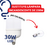 Imagen de Foco Led Ahorrador Lampara Bala 30w Luz Blanca