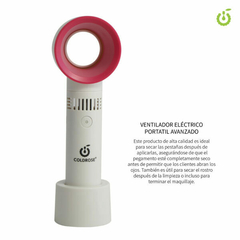 Ventilador Secador Para Pestañas Uñas Usb Recargable COLDROSE -CR000004