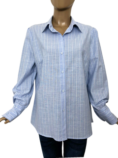 741 - Camisa Peggy Lino Rayado - tienda online