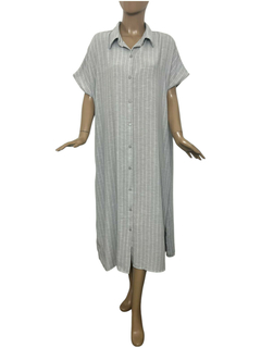 578LRY - Vestido Panama Lino Rayado - tienda online