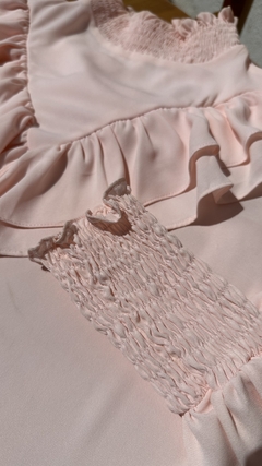 BLUSA ROSE COM BABADOS na internet