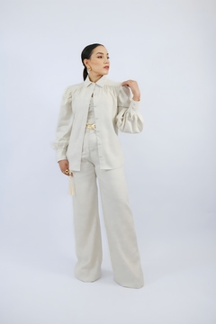 Camisa com linho crú - Ouz Be