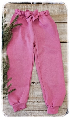 Pantalón moño joggers algodón frizado