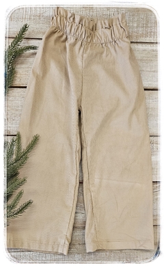Pantalón wide leg Ema corderoy visón