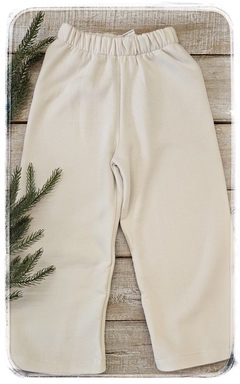 Pantalón wide leg algodón frizado