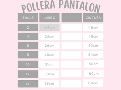 Pollera pantalón Ema de corderoy en internet
