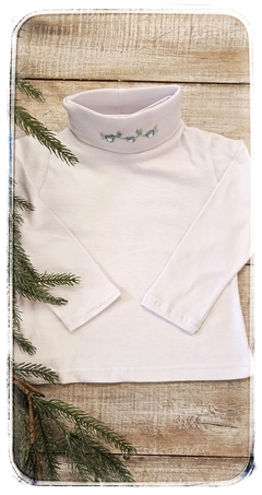 Polera rococo Aqua