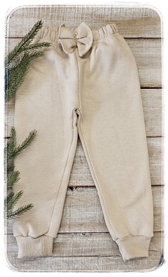 Pantalón moño joggers algodón frizado