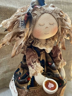 Boneca de Pano Barista Decoração Cantinho do Café - comprar online
