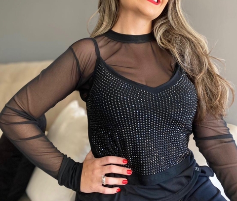 Blusa Segunda Pele Tule.
