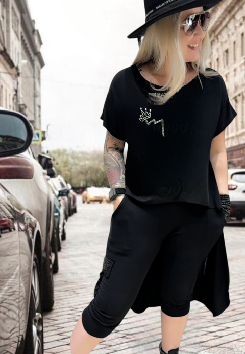 Blusa ampla mullet com asas nas costas. - comprar online
