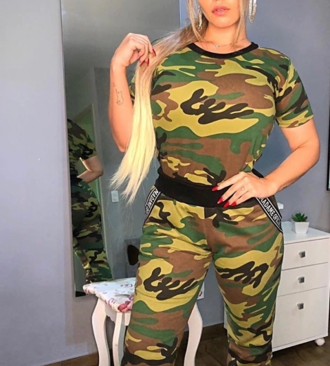 Conjunto Camuflado moletom