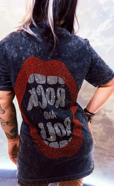 T-shirt Marmorizada Boca Rock Femin - comprar online