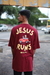 Imagem do Camiseta Jesus Runs Unissex Marsala