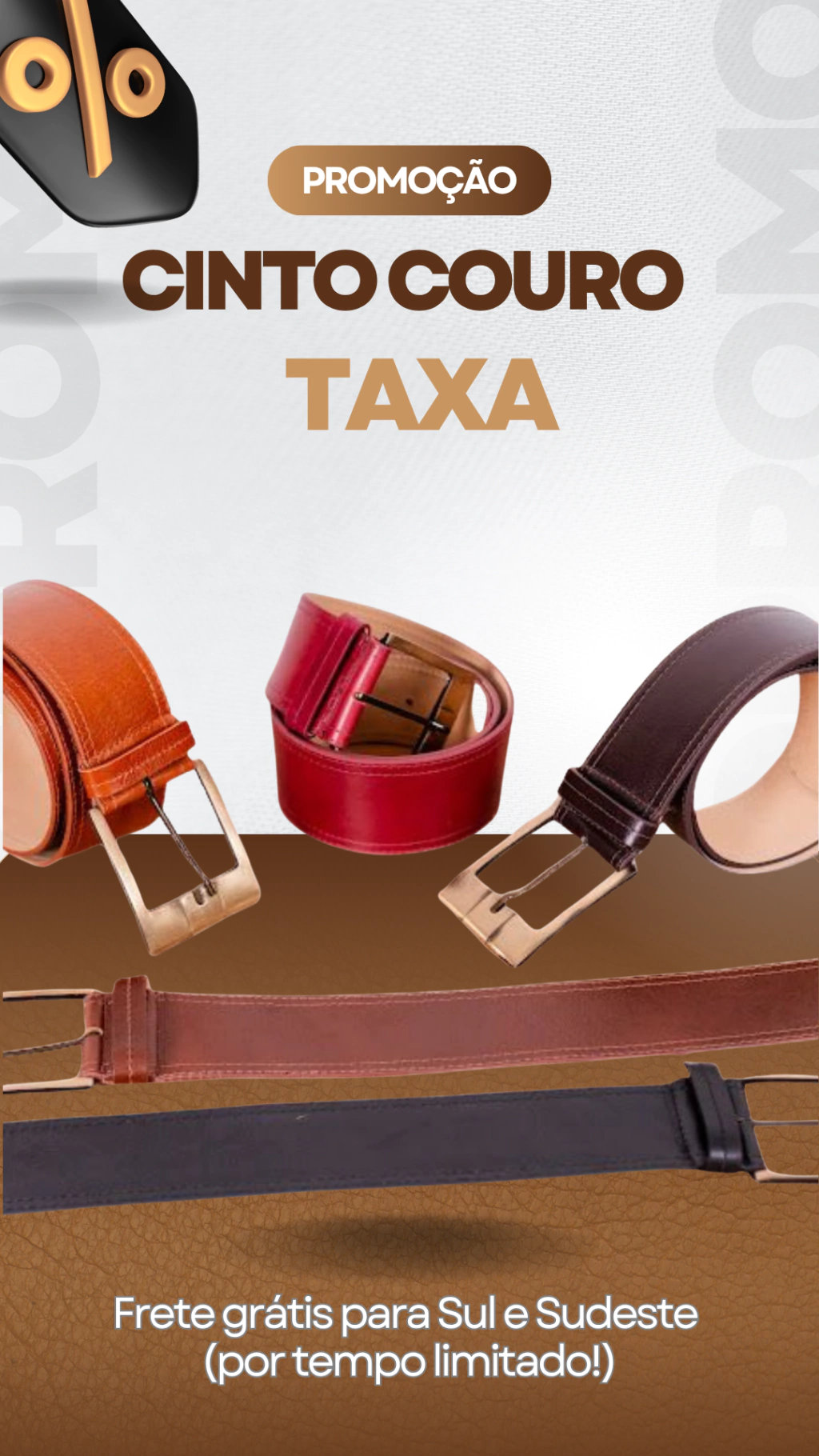 Cinto Largo Fivela Quadrada