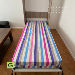 G.105 Cama Rebatible Una Plaza Vertical Línea Mixta - Gala Muebles