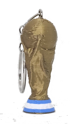 Llavero Copa del Mundo (Franjas celeste y blanco)