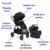Coche Joie Ginger Travel System Con Huevito Rue Y Base - comprar online