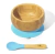 Bowl Plato Bebé Madera Bamboo Bambu Silicona Cuchara Avanchy